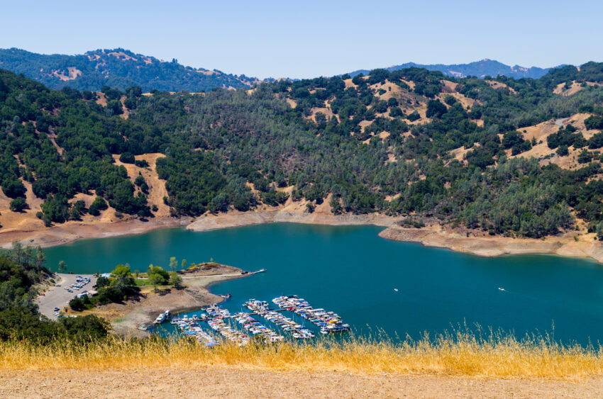 A Northern California reservoir that supplies drinking water