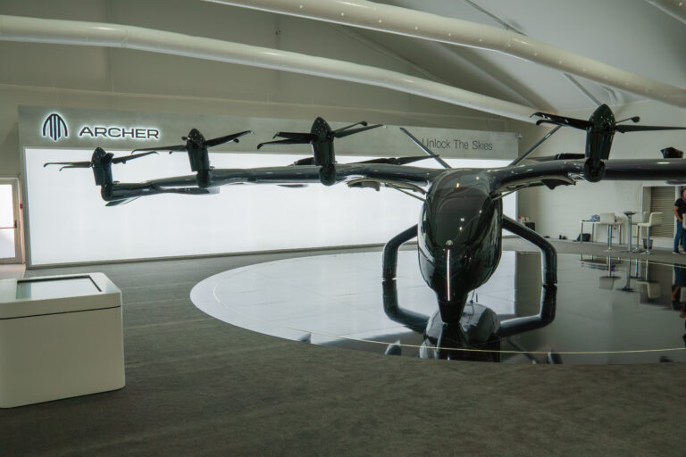 Archer Aviation Midnight electric air taxi on display