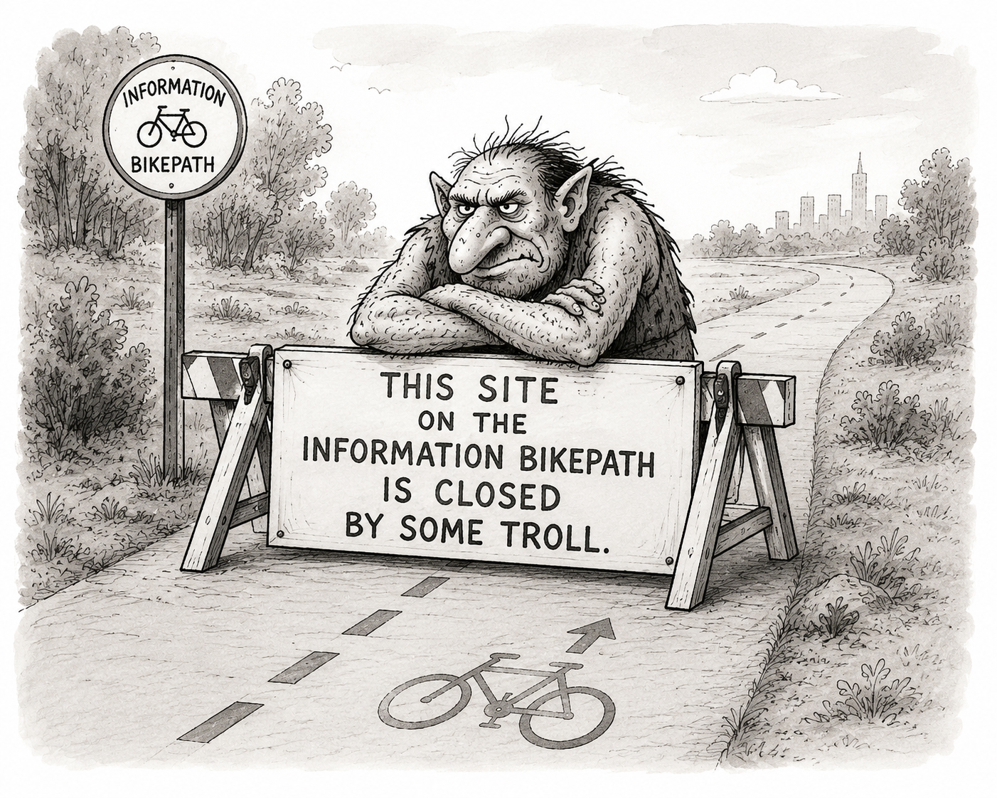This site on the Information Bikepath is closed by some troll.